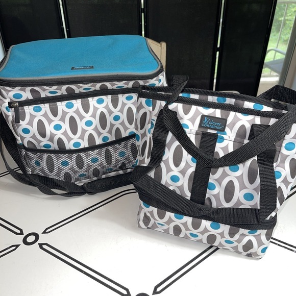 Clever Container Other - Insulated Cooler & Lunch Bag Set Portable Picnic Tote for School, Work or Travel